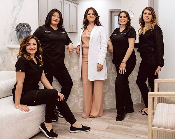 Dr. Argina Kudaverdian - Cosmetic Dentist and staff